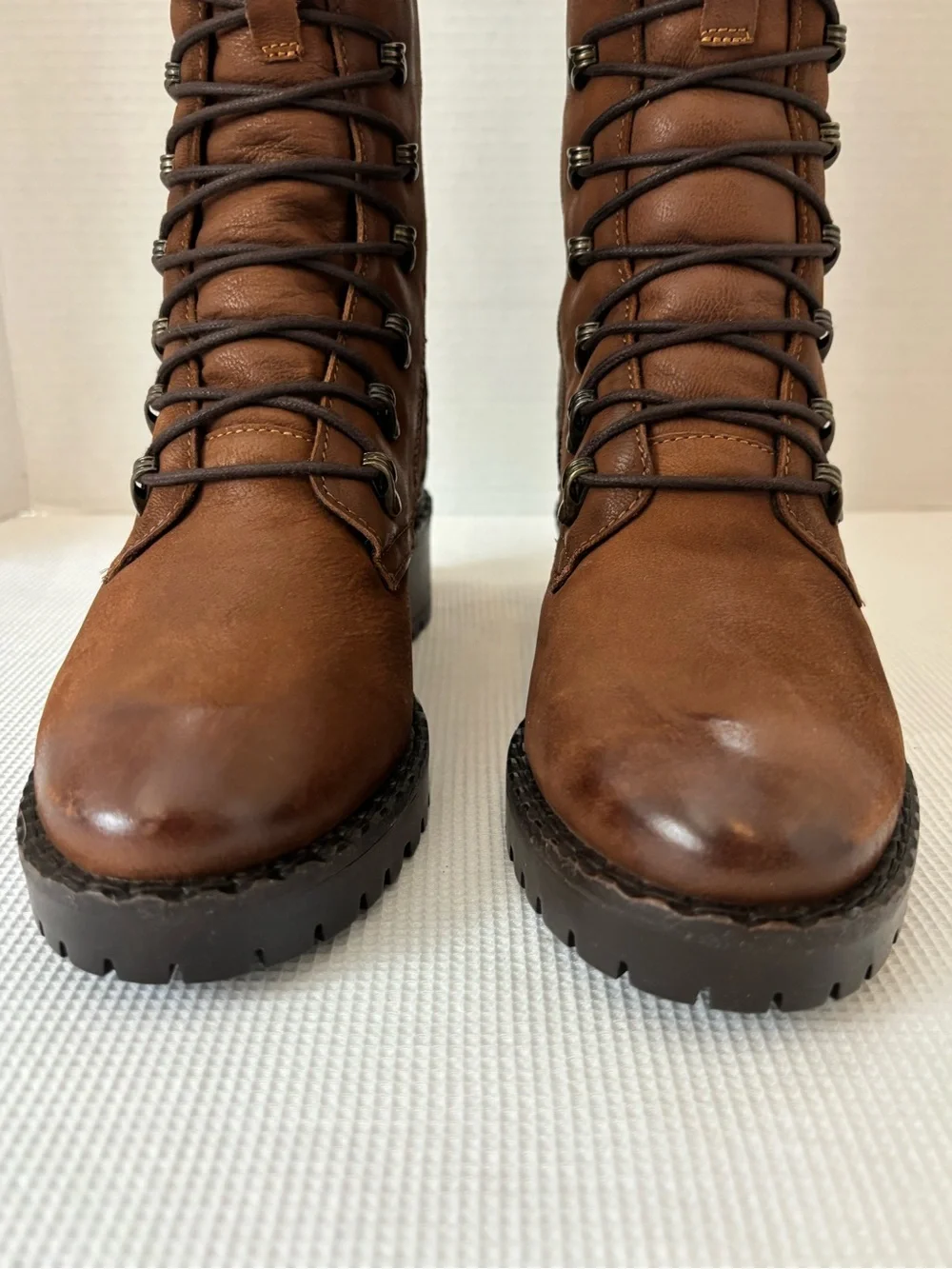 Women's Brown Lace-Up Over-the-Knee Boots